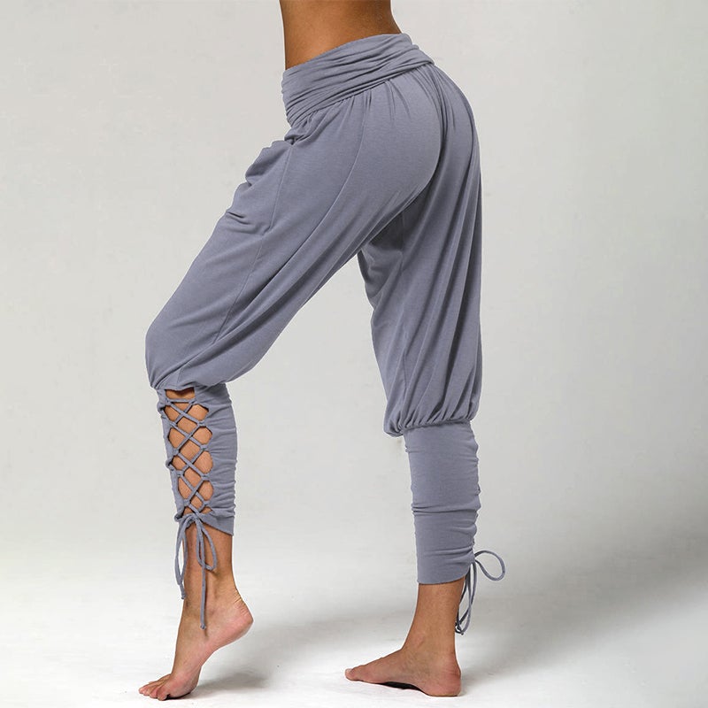 Ciaovie™ Pantalon Yoga Sarouel Femme Spandex Capri Pilates Sport