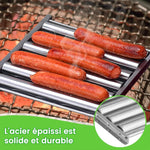 Rouleau à Hotdogs en Acier Inoxydable Rack à Rouleaux de Saucisses