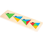 Jeu de Tri en Bois avec Formes Géométriques