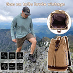 Sac à dos grande capacité et à cordon de serrage