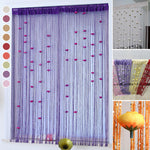 Rideau de porte en fil de rose