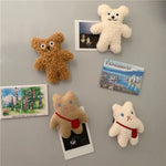 Autocollant de réfrigérateur stéréo 3D ours mignon