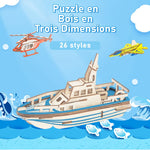Jouet Puzzle 3D en Bois pour Enfants
