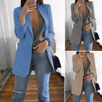 Revers Slim Fit Cardigan Blazer élégant
