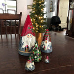 Poupées gigognes en bois gnome scandinave faites à la main (5 pièces)