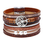 Ciaovie™ Arbre de Vie Bracelet Cuir Tressé Perlés Vintage