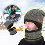 Ciaovie™ Ensemble Hiver Bonnet avec Écharpe en Tricot