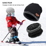 Ciaovie™ Ensemble Hiver Bonnet avec Écharpe en Tricot