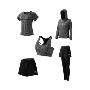 Costumes pour Dames Fitness à Séchage Rapide (5 Pièces)