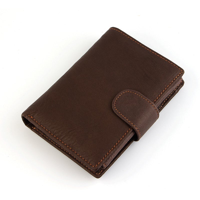 Portefeuille vintage en cuir pour la pêche à la mouche