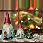 Poupées gigognes en bois gnome scandinave faites à la main (5 pièces)