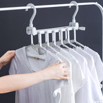 Ciaovie™ 6 en 1 Cintres en Plastique Pliables avec Crochets
