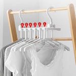 Ciaovie™ 6 en 1 Cintres en Plastique Pliables avec Crochets