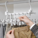 Ciaovie™ 6 en 1 Cintres en Plastique Pliables avec Crochets