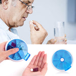 Ciaovie™ Pilulier Rond Portable Hebdomadaire