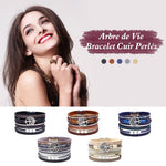 Ciaovie™ Arbre de Vie Bracelet Cuir Tressé Perlés Vintage