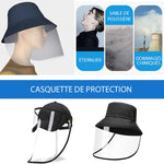 Casquette de Protection Amovible Anti-salive Anti-poussière
