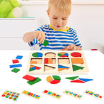Jeu de Tri en Bois avec Formes Géométriques