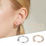 Boucles d'oreilles rétractables - pas besoin de piercing