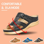 Ciaovie™ Sandales à Semelles Compensées Peep-Toe