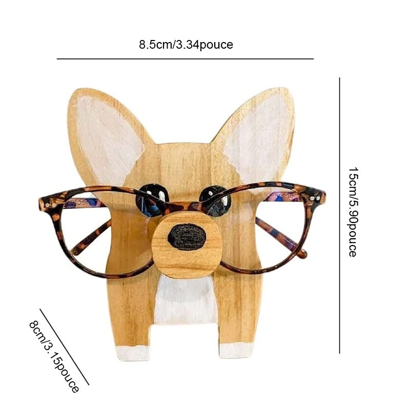 Porte-lunettes Mignons en Bois Forme D'animal