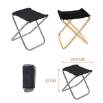 Tabouret Chaise de Camping Pliant Portable Ultra-légère