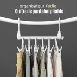 Ciaovie™ 6 en 1 Cintres en Plastique Pliables avec Crochets