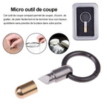 Ciaovie™ Multifonctionnel Microcapsule Outil de Coupe Porte-clé Ornement