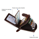 Ciaovie™ Portefeuille de Carte Multifonctionnel