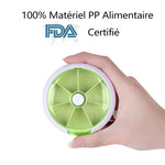 Ciaovie™ Pilulier Rond Portable Hebdomadaire