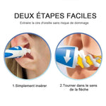 Dissolvant à cérumen, avec 16 embouts lavables