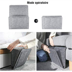 Sac de rangement en feutre pour canapé