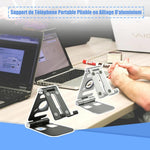 Support de Smartphone Multi Pliable en Alliage D'aluminium