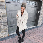 Ciaovie ™ Veste en Peluche pour Femmes en Polaire