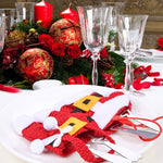 Ciaovie™ Costume de Père Noël de Porte-Couverts Décoration
