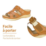 Ciaovie™ Sandales à Semelles Compensées Peep-Toe