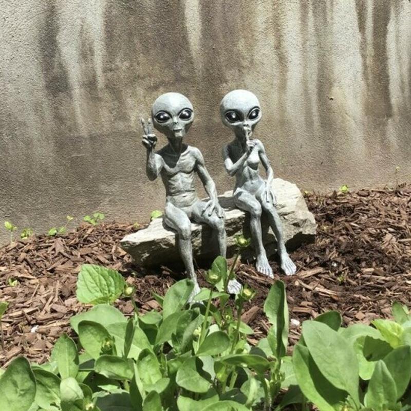Statue de Jardin Extraterrestre
