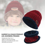 Ciaovie™ Ensemble Hiver Bonnet avec Écharpe en Tricot