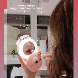 Miroir de Maquillage à LED de Cochonnet