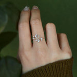 Bague de Feuille Créative