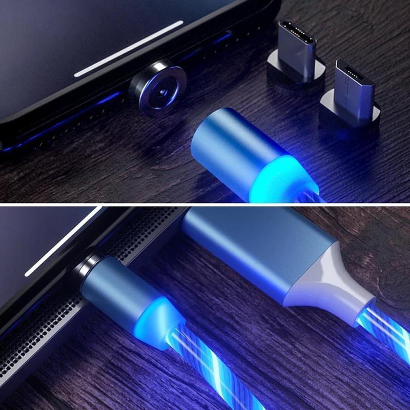 Magnétique Câble USB Chargeur avec LED