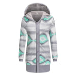 Ciaovie™ Hiver Cardigan Sweat Tricoté à Bouton à Capuche