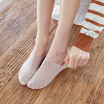 Chaussettes invisibles respirantes en soie de glace (5 paires)