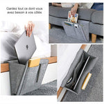 Sac de rangement en feutre pour canapé