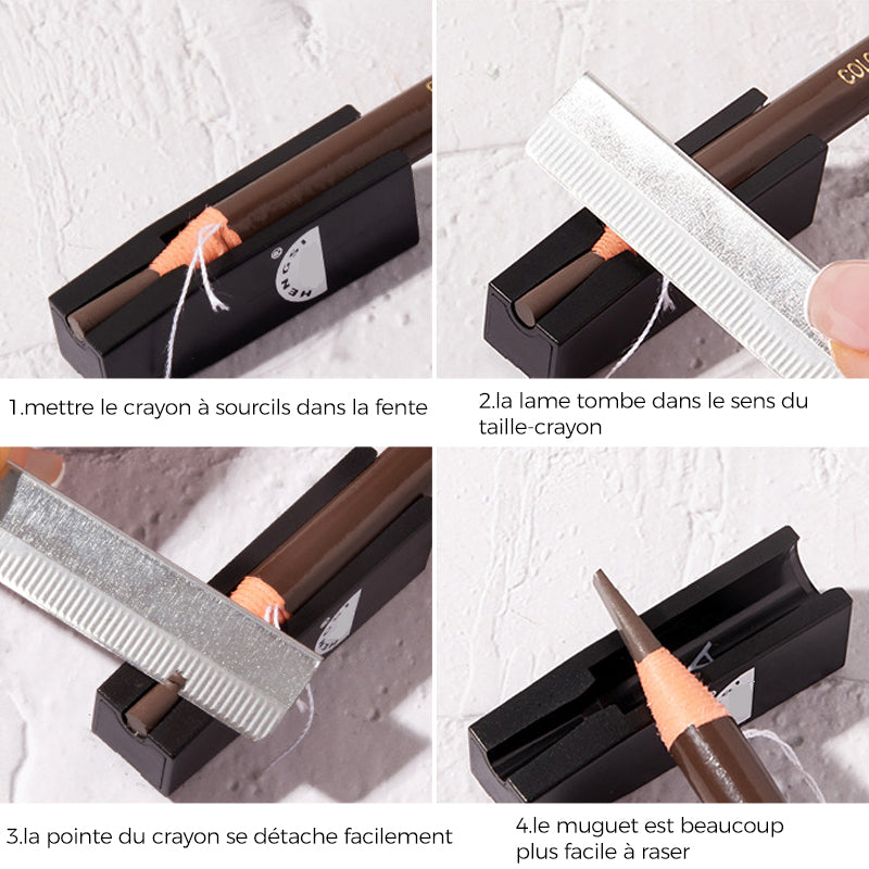 Crayon à Sourcils en Bois Imperméable (12 PCS)