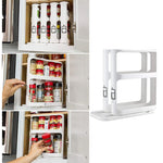 Rack de Stockage Double Étagères de Condiments Rotatif