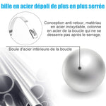 Attaches Etalliques à Fermeture Rapide pour Câbles (100 PCs)