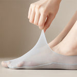 Chaussettes invisibles respirantes en soie de glace (5 paires)