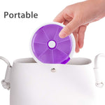 Ciaovie™ Pilulier Rond Portable Hebdomadaire