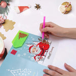 Ciaovie™ Peinture de Diamant Strass Carte de Voeux de Noël (8 CARTES)